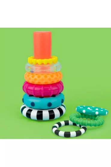 Zabawka STEM: Wie�a z kr��k�w, 6 m+ Sassy