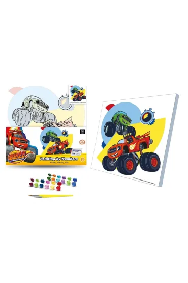 Qbee Malowanie po numerach 30x30cm Blaze: Na start