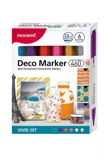 Monami Markery akrylowe Deco Marker 6 szt.
