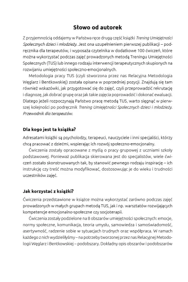 Trening Umiej�tno�ci Spo�ecznych dzieci i m�odzie�y. Cz�� 2 - Joanna  W�glarz, Dorota  Bentkowska