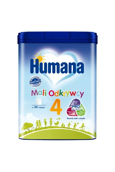 Humana 4 Mali Odkrywcy Produkt na bazie mleka po 24. miesicu 650 g