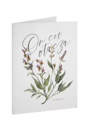 Kartka Dobro - ON - On ci� otacza - sza�wia
