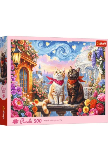 Puzzle 500 Zakochane mruczki TREFL