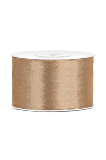 PartyDeco Tasiemka satynowa jasne z�oto 38mm x 25m