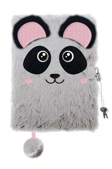 St. Majewski Pami�tnik z k��dk� 3D w�ochacz A5 Bambino Premium Panda 96 kartek