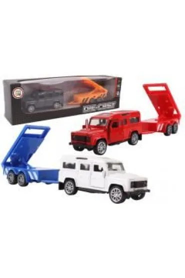 Samoch�d z przyczep� roboty drogowe metal mix Pro Kids