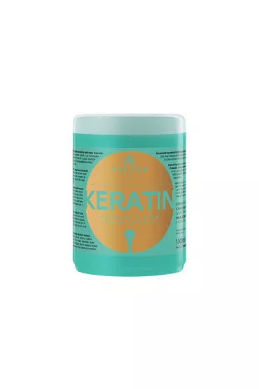 Kallos Keratin Hair Mask With Keratin And Milk Protein maska do w�os�w suchych i �ami�cych si� z wyci�giem keratyny i proteiny mlecznej 1 l