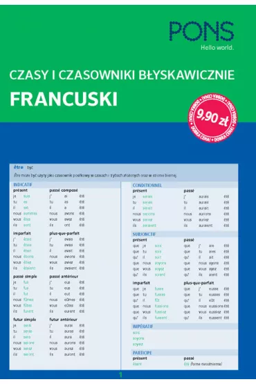 Czasy i czasowniki b�yskawicznie MINI francuskie PONS