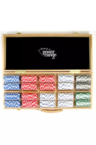 �etony pokerowe Premium Drewno 500 szt. 14g