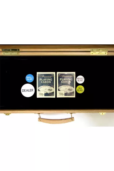 �etony pokerowe Premium Drewno 500 szt. 14g