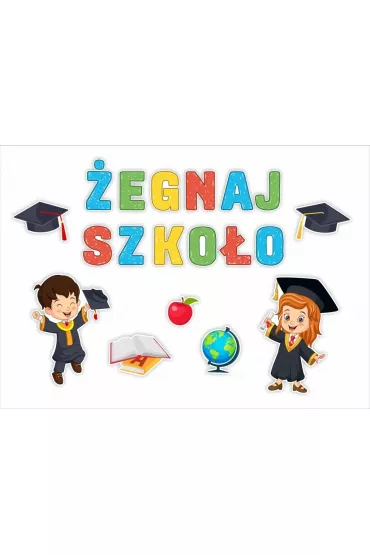 LearnHow Dekoracje okienne szko�a -  �egnaj szko�o 1. 19 szt.