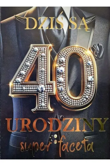 Yeku Karnet Urodziny 40 3K