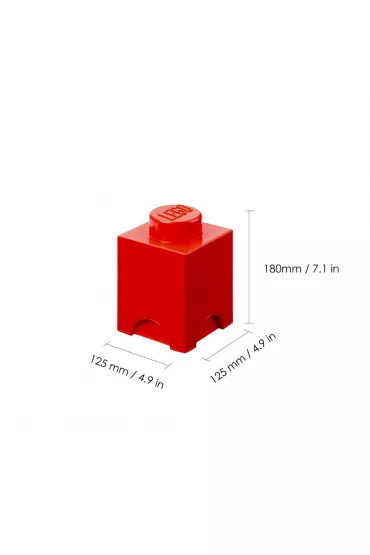 Pojemnik klocek LEGO Brick 1 czerwony