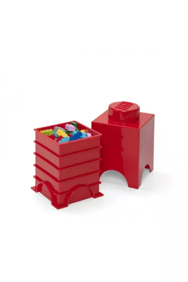 Pojemnik klocek LEGO Brick 1 czerwony