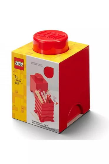 Pojemnik klocek LEGO Brick 1 czerwony