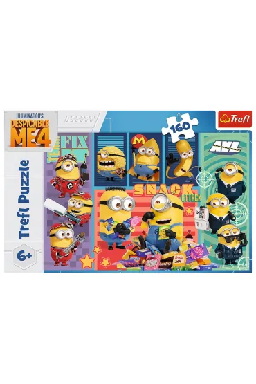 Puzzle 160 el. Minionkowa rado�� Trefl