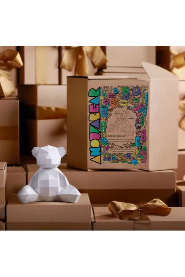Kolorowanka 3D Anoufa Bear