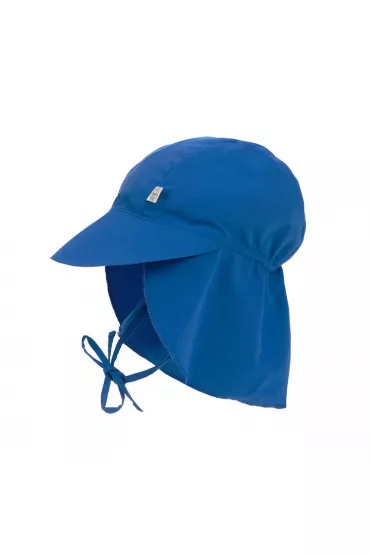 Lassig Czapka przeciwsoneczna z daszkiem i oson karku UV80 Splash & Fun blue, rozm. 50/51