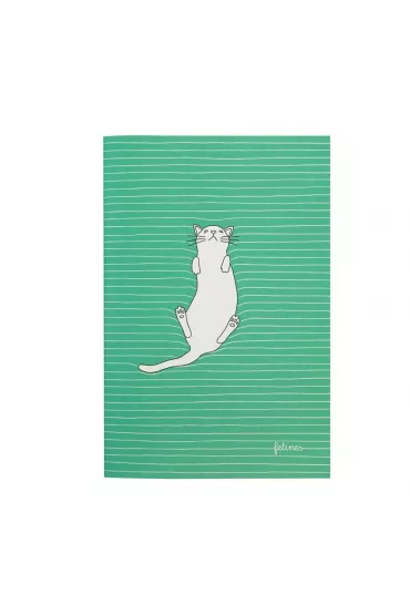 Santoro �redni Notatnik - Feline Fine (Bold Green)
