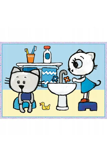 Puzzle 4w1 Dzie� Kici Koci Trefl