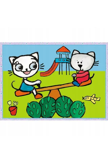 Puzzle 4w1 Dzie� Kici Koci Trefl