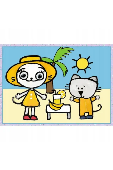 Puzzle 4w1 Dzie� Kici Koci Trefl