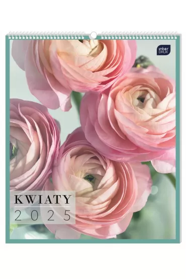 Interdruk Kalendarz �cienny planszowy 2025 33,5x40 Kwiaty