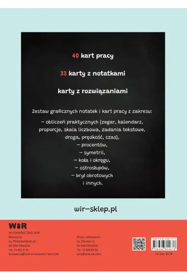 Matematyka Graficzne karty pracy dla szko�y podstawowej zestaw 4 - Jagoda  Bednarz-Kozie�