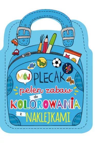 M�j plecak pe�en zabaw do kolorowania z naklejkami