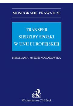 eBook Transfer siedziby spki w Unii Europejskiej pdf