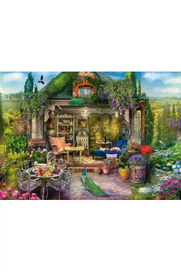 Puzzle 1000 el. PQ Wymarzony domek ogrodowy Schmidt