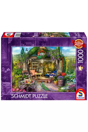 Puzzle 1000 el. PQ Wymarzony domek ogrodowy Schmidt