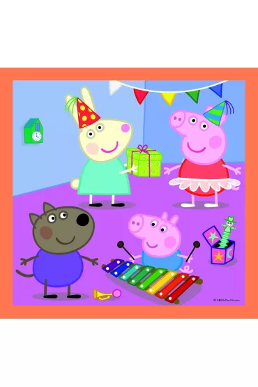 Puzzle 3w1 Pomys�owa �winka Peppa Trefl