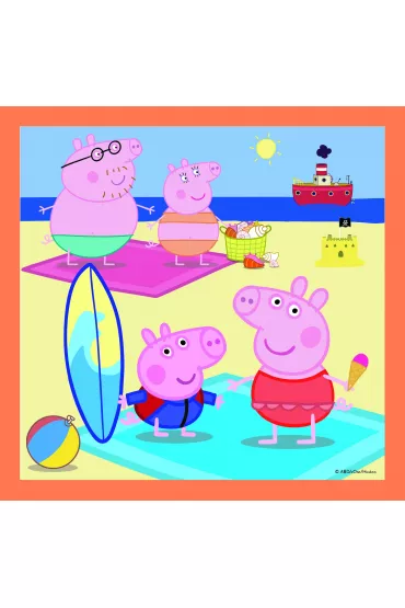 Puzzle 3w1 Pomys�owa �winka Peppa Trefl