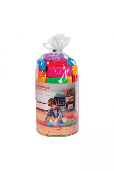 Klocki konstrukcyjne dla najm�odszych Klocki Ceg�y Junior platforma 12 szt + 16 klock�w