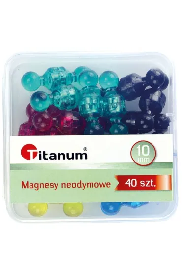 Titanum Magnesy neodymowe pionki 40 szt.