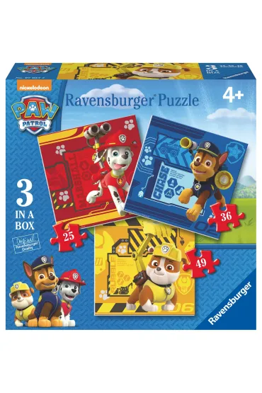 Puzzle 3w1 Psi Patrol (25+36+49 el.) Ravensburger