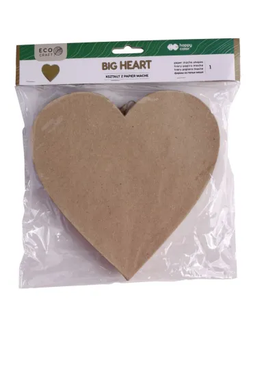 Happy Color Kszta�t z papier mache BIG HEART, 19x2.5cm