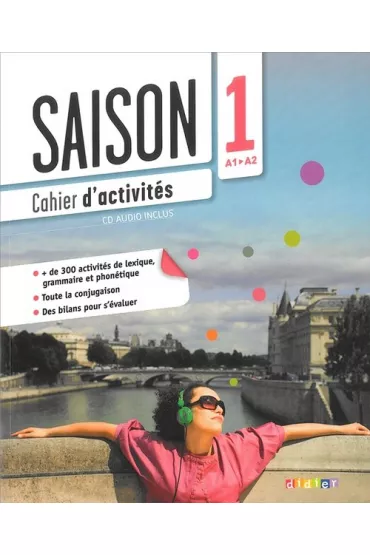 Saison 1 �wiczenia + CD Poziom A1-A2 - Marion Alcazar, Escufier Dorothee, Camille Gomy