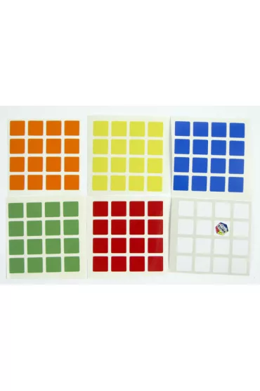 Naklejki z logo Rubik na kostk� 4x4x4