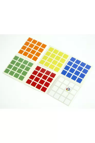 Naklejki z logo Rubik na kostk� 4x4x4