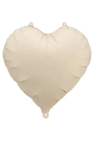 PartyDeco Balon foliowy Serce jasny be� 45cm
