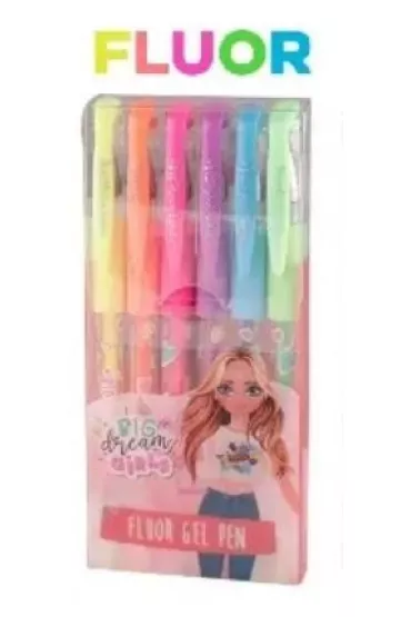 Mp Main Paper D�ugopis �elowy fluo 6 kolor�w 6 szt.