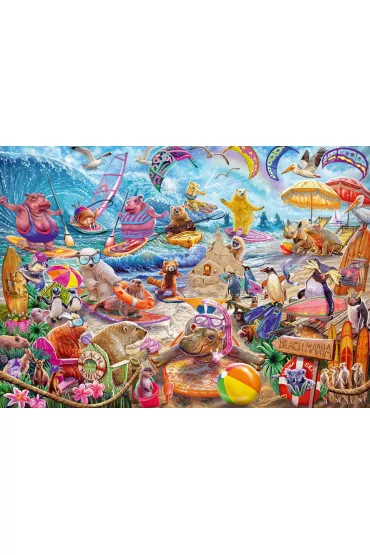 Puzzle 1000 el. Zwierzaki na pla�y Schmidt - Steve  Sundram