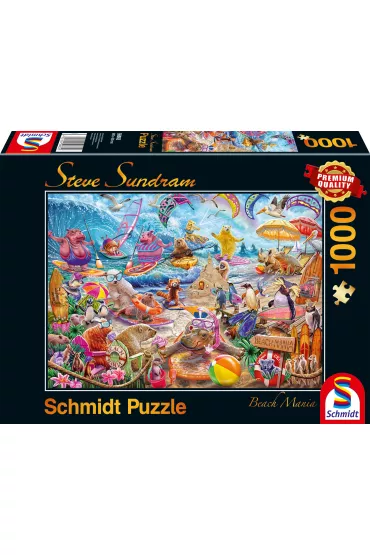 Puzzle 1000 el. Zwierzaki na pla�y Schmidt - Steve  Sundram