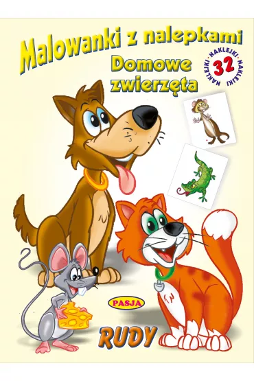 Malowanki z nalepkami. Domowe zwierz�ta