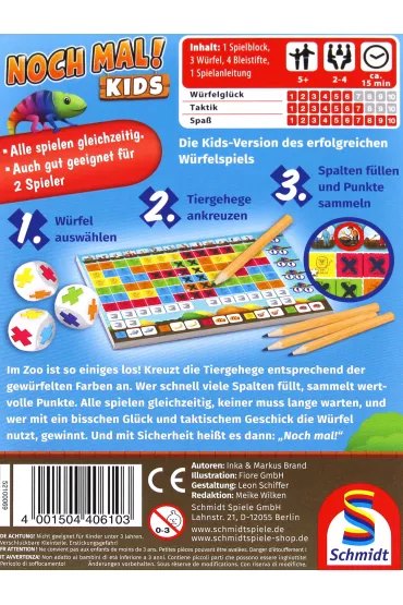 Gra Jeszcze raz! Junior Noch Mal Kids! Schmidt - Brand Inka