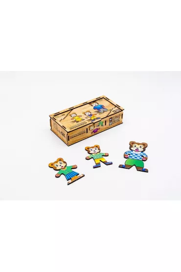 Puzzle Uk�adanka drewniana Nied�wiedzie PuzzleOK
