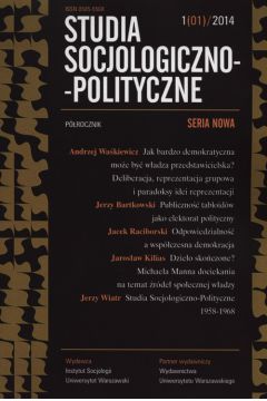 Studia socjologiczn-polityczne 1/2014