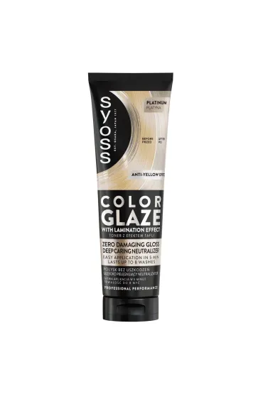 Syoss Color Glaze Glossing Toner toner do w�os�w Platinum 130 ml